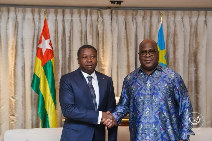 GUERRE| Médiation en RDC : Faure Gnassingbé reçu en tête-à-tête par Félix Tshisekedi à Kinshasa