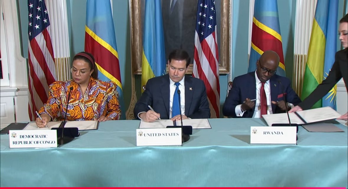 Une Déclaration Historique Entre la RDC et le Rwanda Sous l’Égide des États-Unis