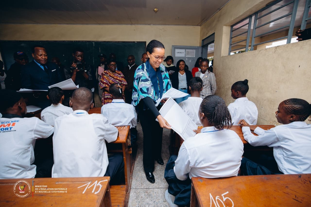 RDC| ÉDUCATION| La Ministre d’État Malu Raissa lance les épreuves hors-session en saluant la résilience du système éducatif