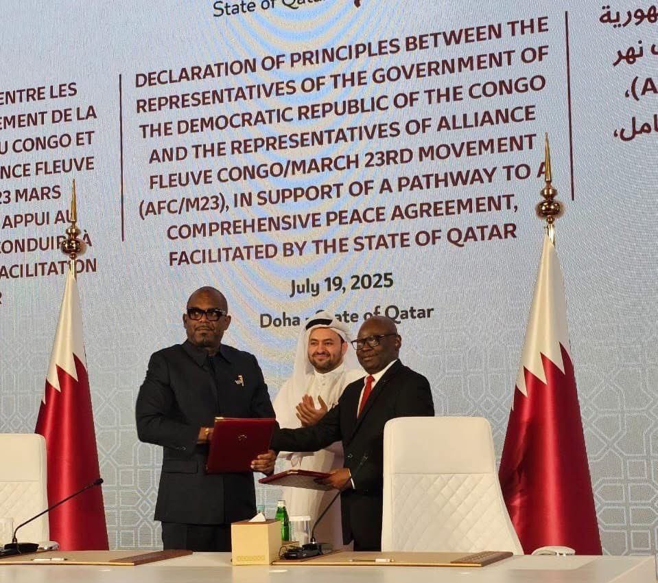 RDC: Kinshasa et l’AFC/M23 ont signé à Doha, une déclaration de principe