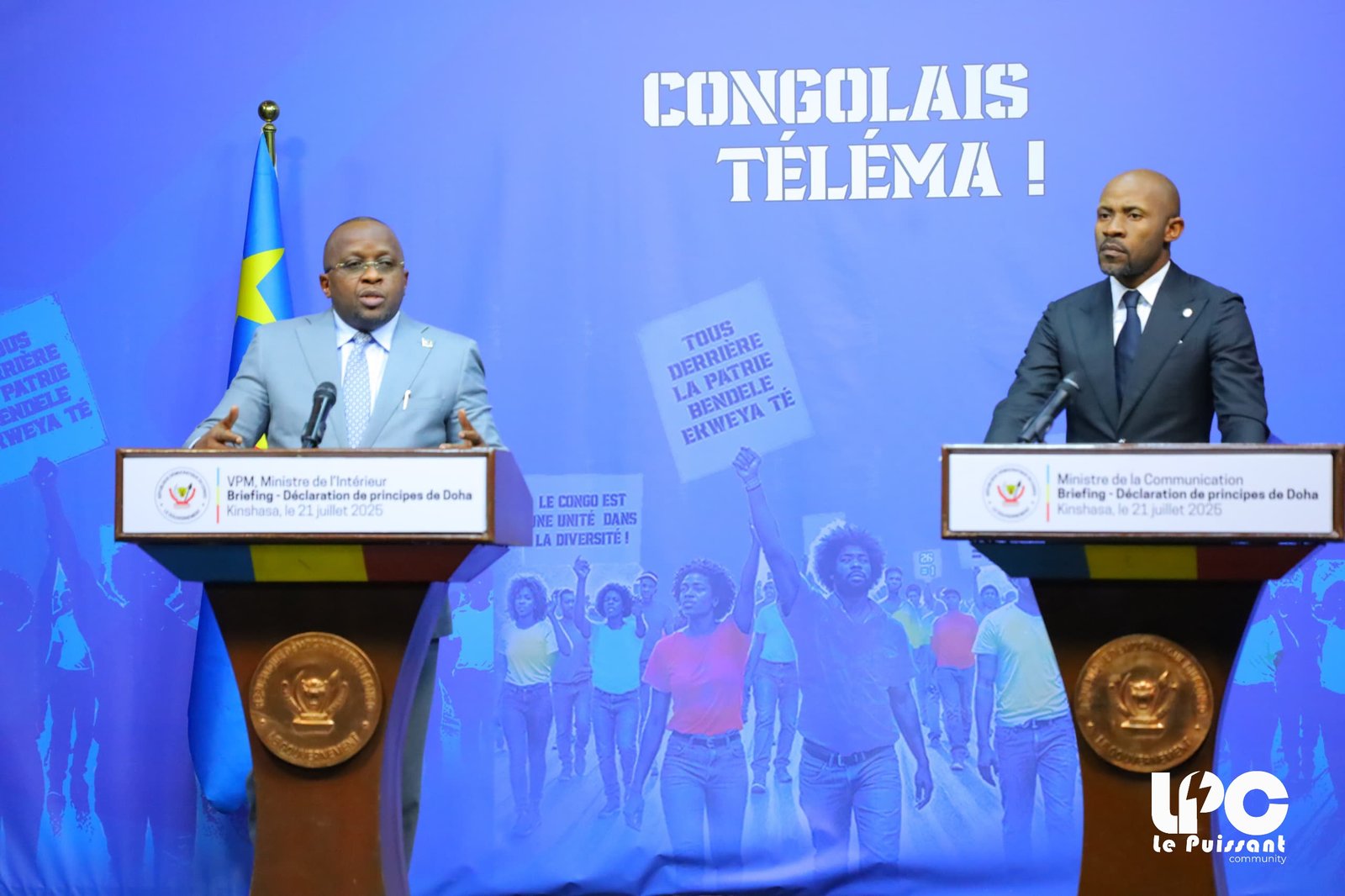 Processus de paix en RDC : Les Ministres Muyaya et Shabani font le point sur les avancées de Doha